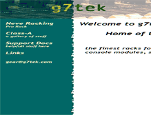 Tablet Screenshot of g7tek.com